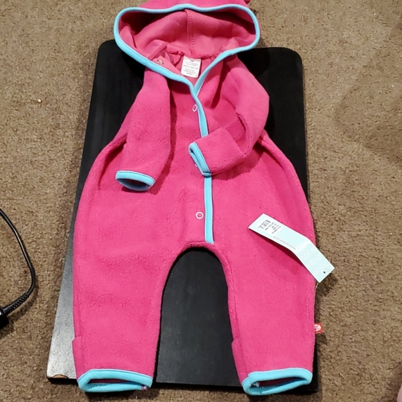 fleece romper baby girl